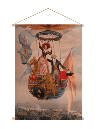 Textielposter Luchtballon