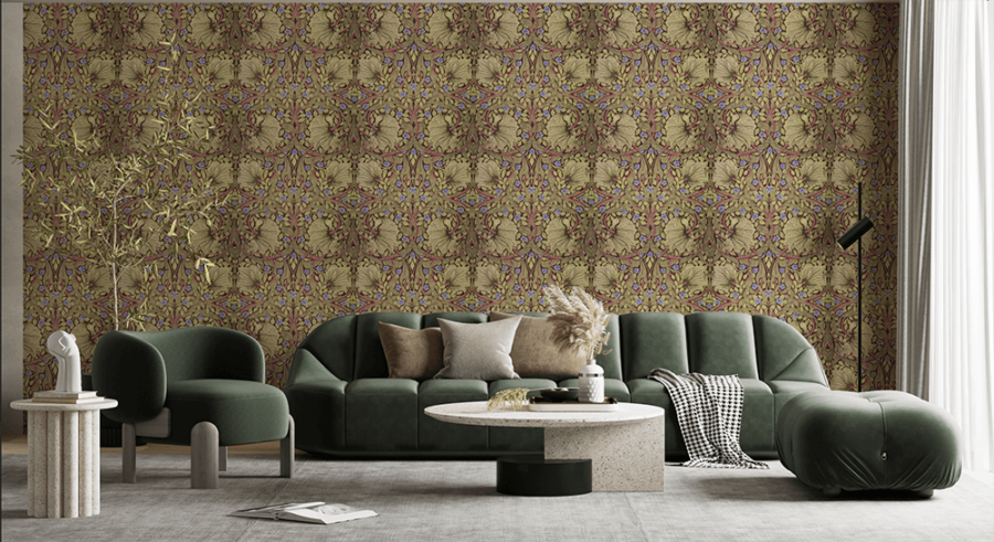 mockup behang William Morris pimpernel groen.png