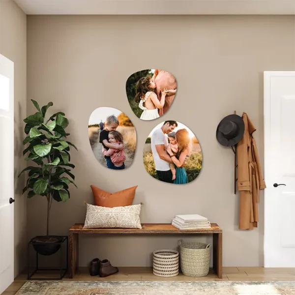 3-luik Organische vorm met eigen foto