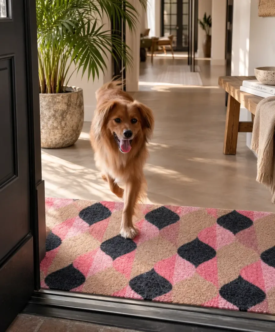 Deurmat Bubbel met hond