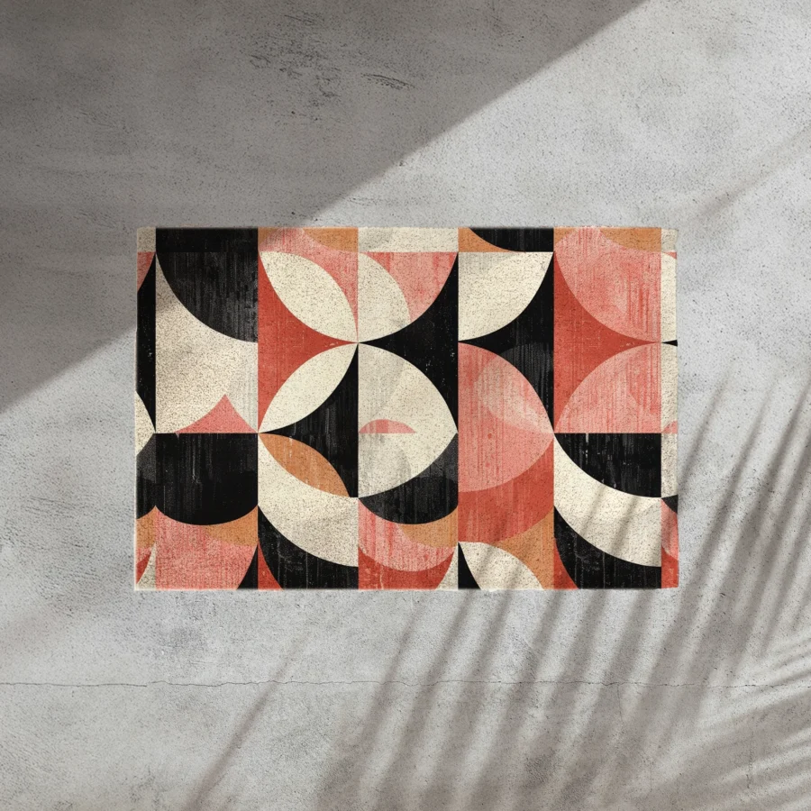 deurmat geometrisch Geo Blush 1
