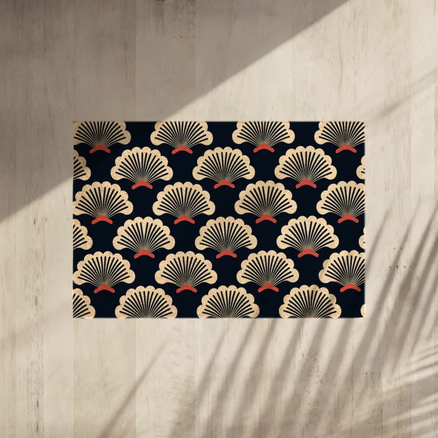 deurmat schelp zwart