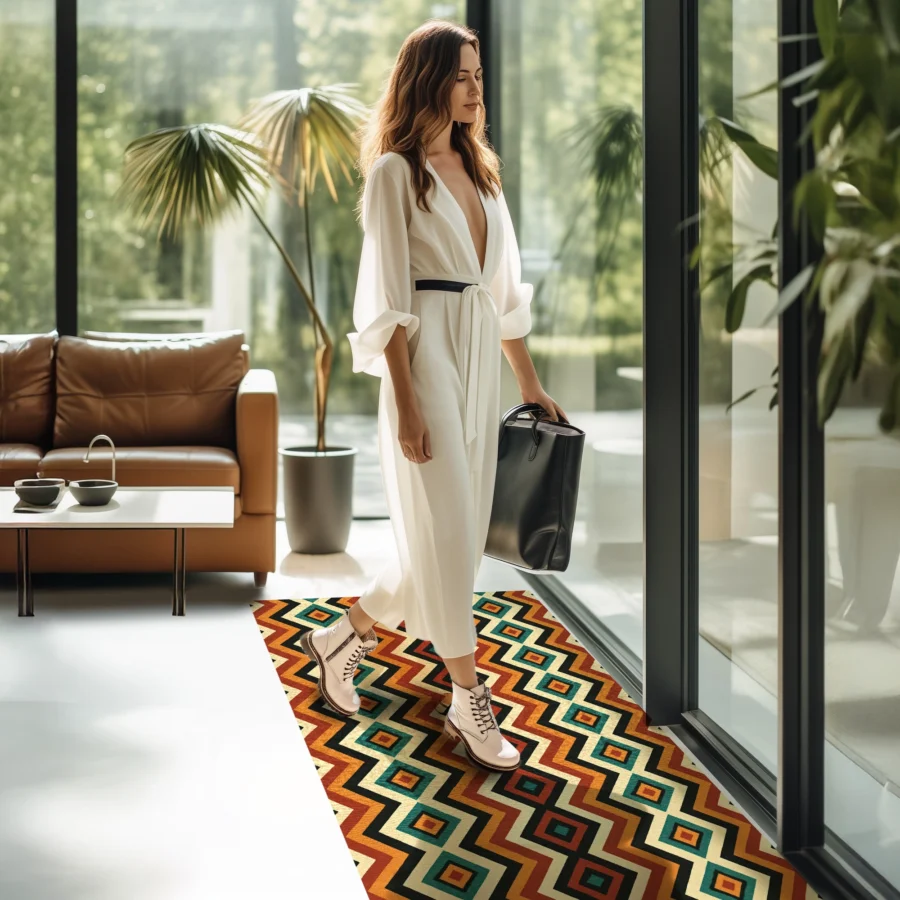 deurmat schuifpui droogloopmat zizag color