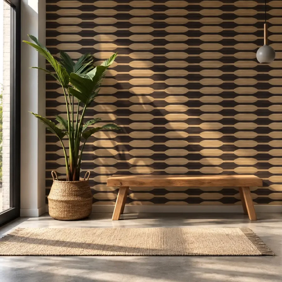 Behangpatroon Nami Wood3